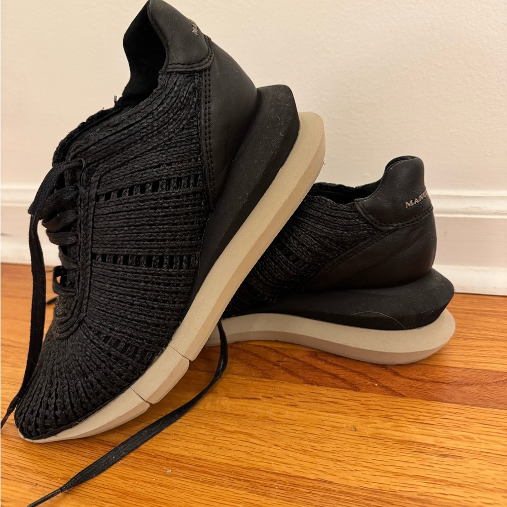 Manuel Barcelo Raffia Sneakers
